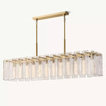 Calvette Glass Rectangular Chandelier 72"