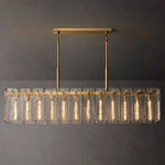 Calvette Glass Rectangular Chandelier 72"