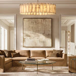 Calvette Onyx Round Chandelier 60"