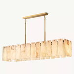 Calvette Onyx Rectangular Chandelier 74"