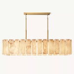 Calvette Onyx Rectangular Chandelier 74"