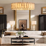 Calvette Onyx Round Chandelier 60"
