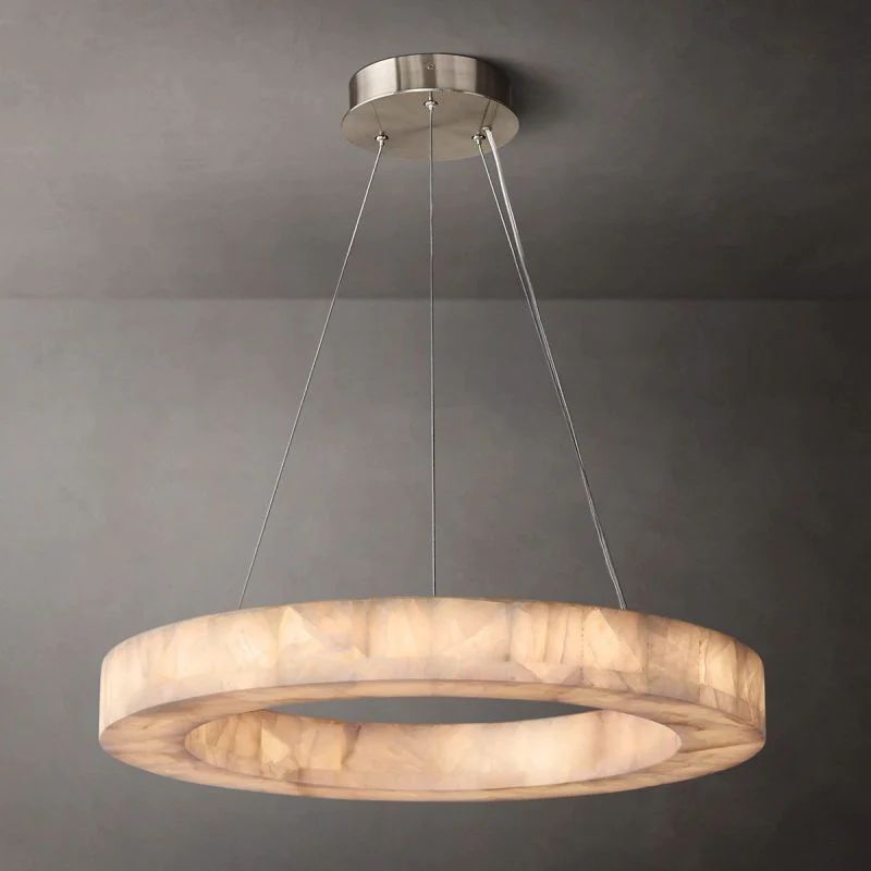 Rivent Alabaster Round Chandelier 31"