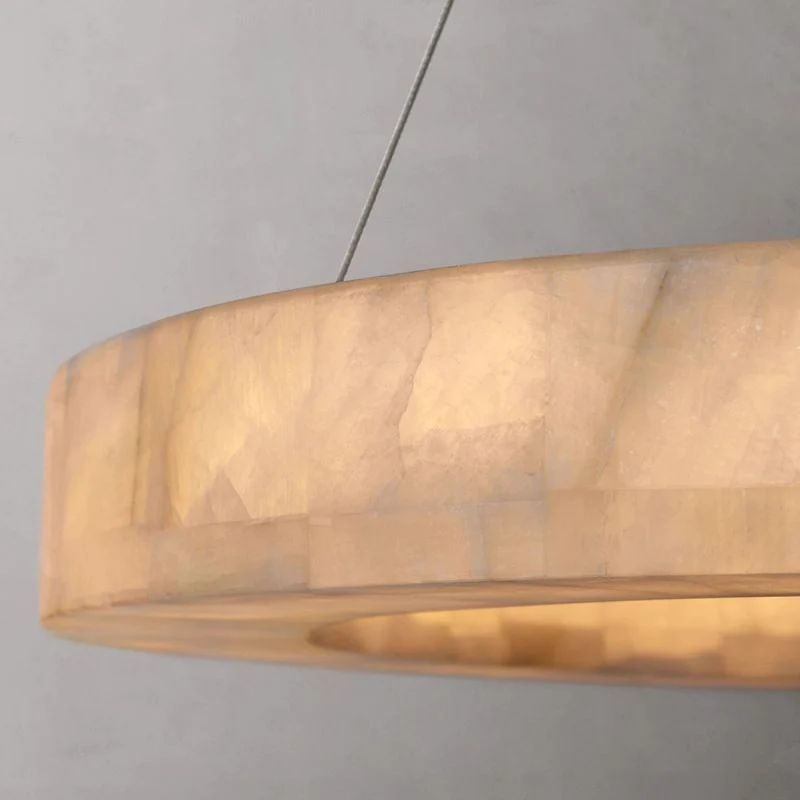 Rivent Alabaster Round Chandelier 60"