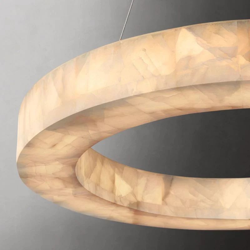 Rivent Alabaster Round Chandelier 60"