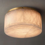 Rivent Alabaster Round Flush Mount