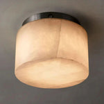 Rivent Alabaster Round Flush Mount