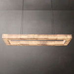 Rivent Alabaster Rectangular Chandelier 72"