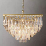Odeval Tiered Square Chandelier 34"