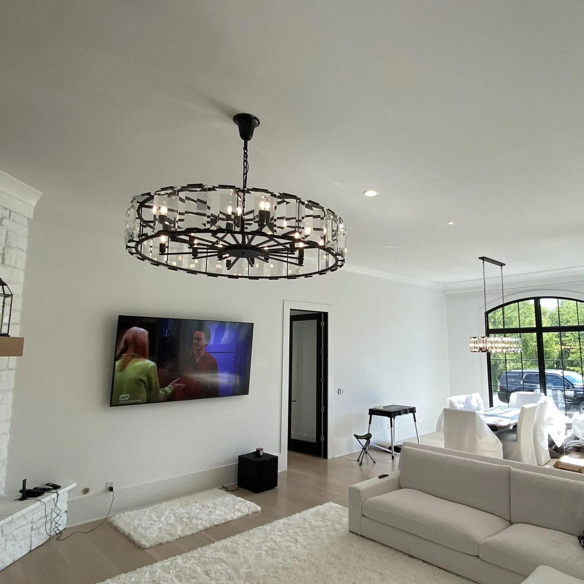 Harluxe Crystal Round Chandelier 60"