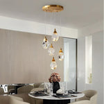 Angle Multi-Lights Round Chandelier