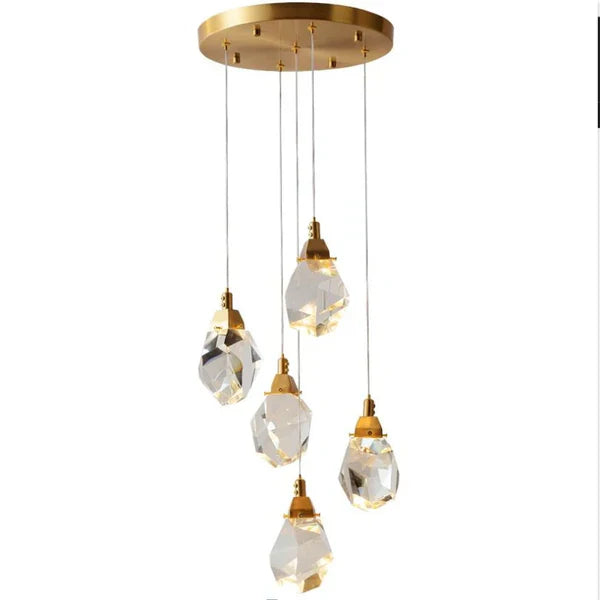 Angle Multi-Lights Round Chandelier