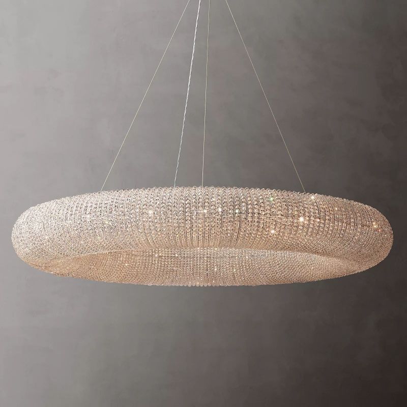 Halo Crystal Round Chandelier 59"
