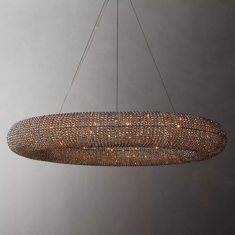 Halo Crystal Round Chandelier 59"