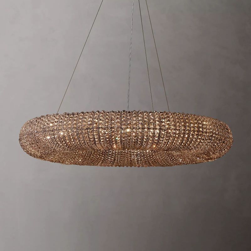 Halo Crystal Round Chandelier 41"