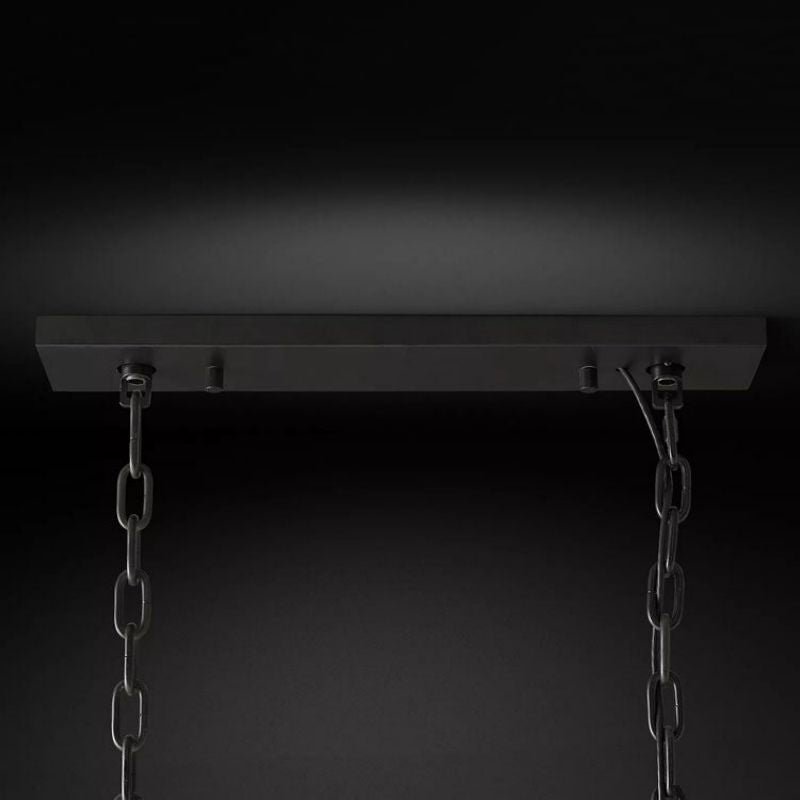 Harluxe Crystal Rectangle Chandelier 62"