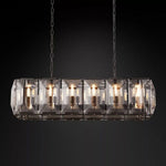 Harluxe Crystal Rectangle Chandelier 42"