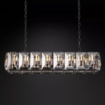 Harluxe Crystal Rectangle Chandelier 54"