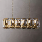Harluxe Crystal Rectangle Chandelier 42"