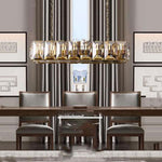 Harluxe Crystal Rectangle Chandelier 62"