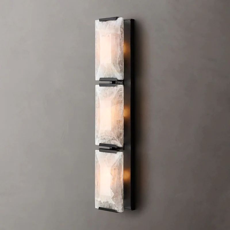 Harluxe Calcite Triple Wall Sconce