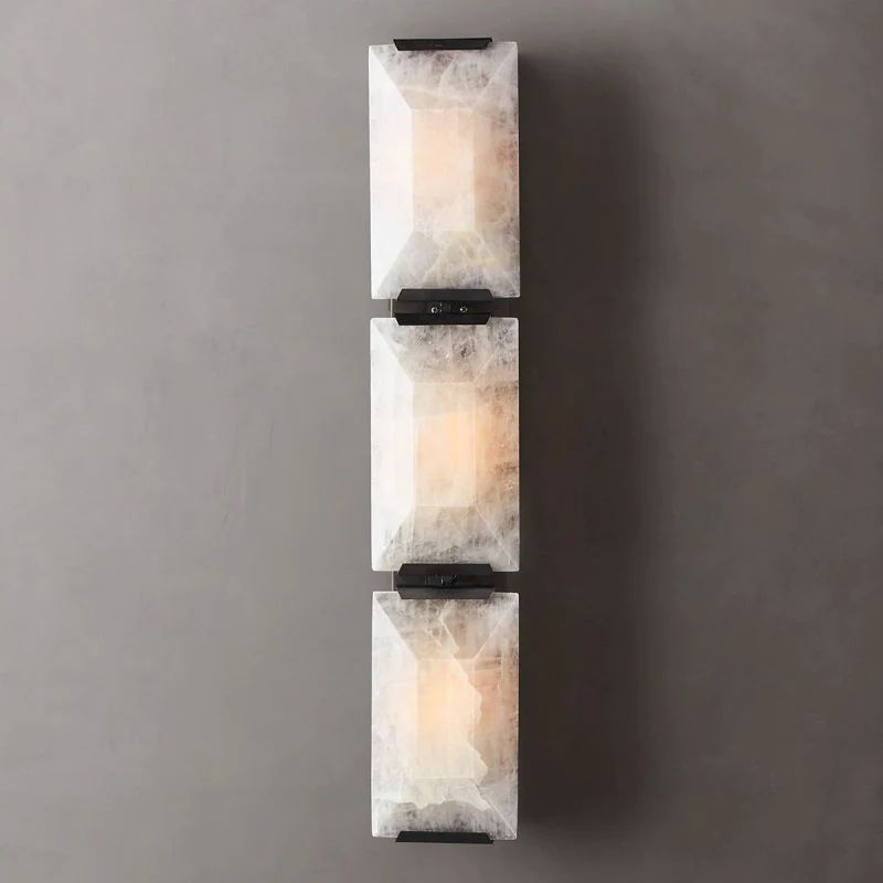 Harluxe Calcite Triple Wall Sconce