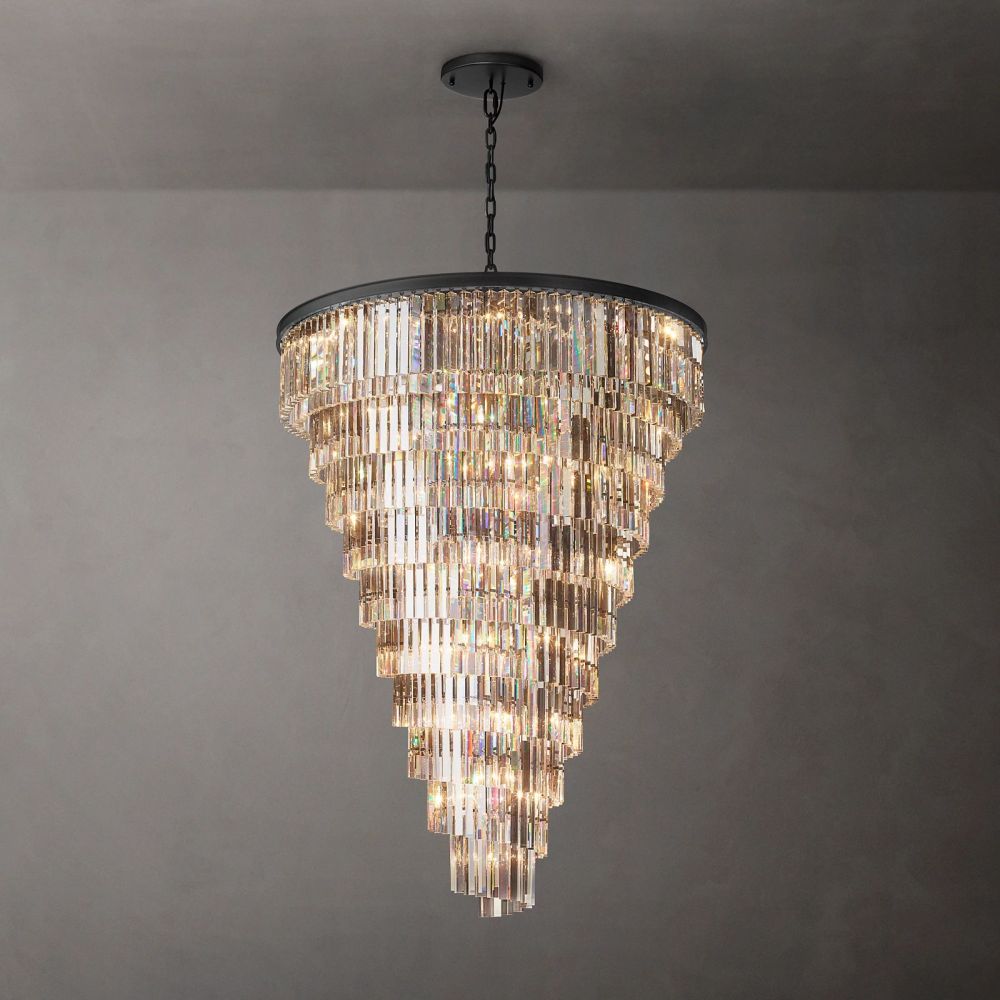 Odeval Triangular Helix Chandelier