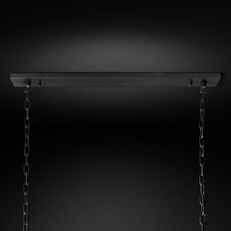 Harluxe Calcite Rectangle Chandelier 74"