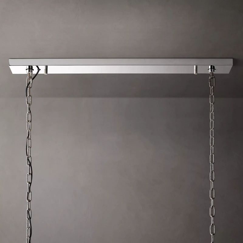 Harluxe Calcite Rectangle Chandelier 74"