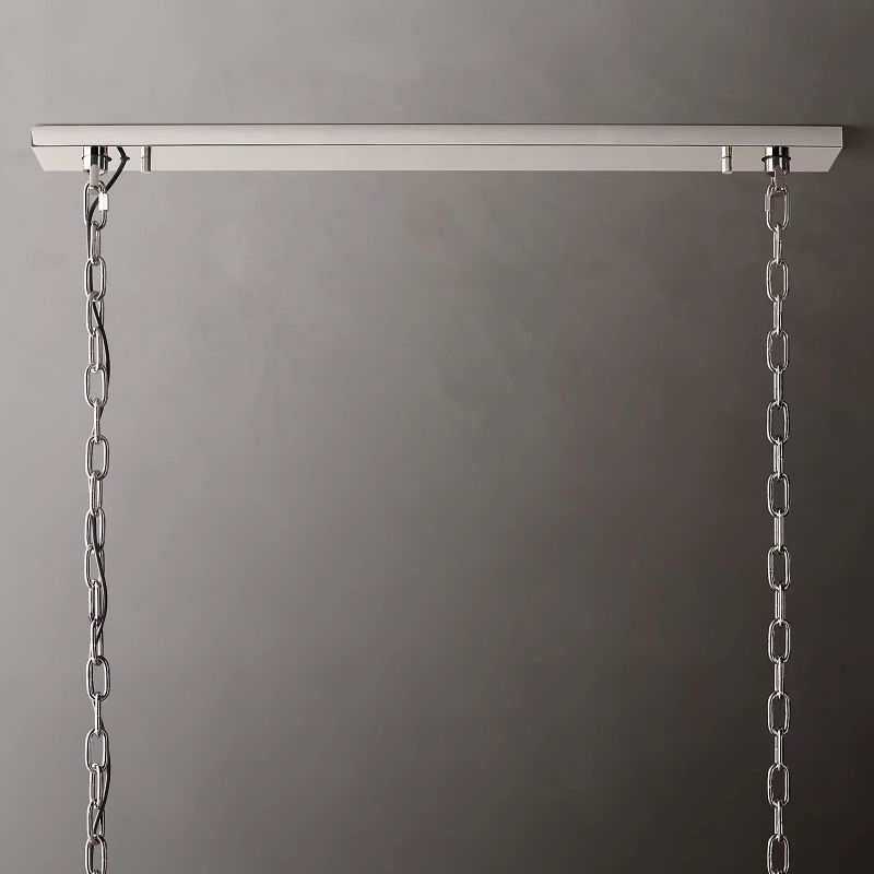 Harluxe Crystal Rectangle Chandelier 42"