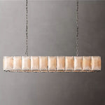 Harluxe Calcite Rectangle Chandelier 74"
