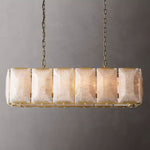 Harluxe Calcite Rectangle Chandelier 42"
