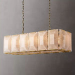 Harluxe Calcite Rectangle Chandelier 42"