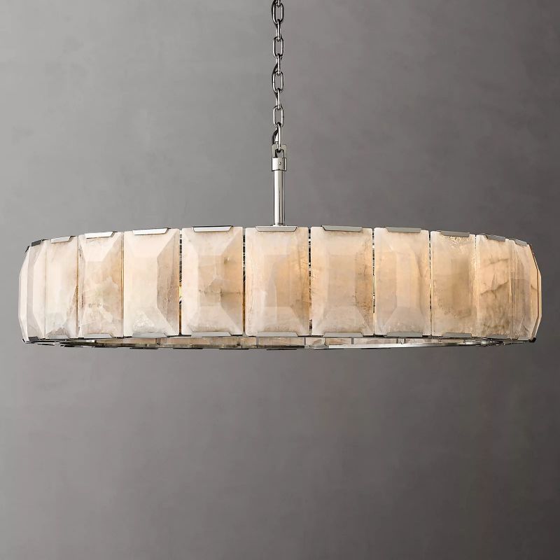 Harluxe Calcite Round Chandelier 60"
