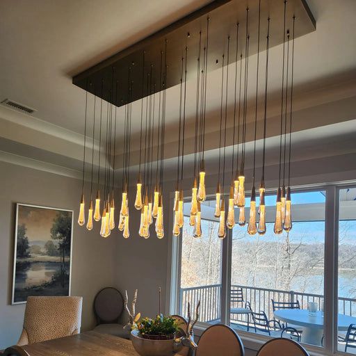 Soltaire Raindrop Linear Chandelier