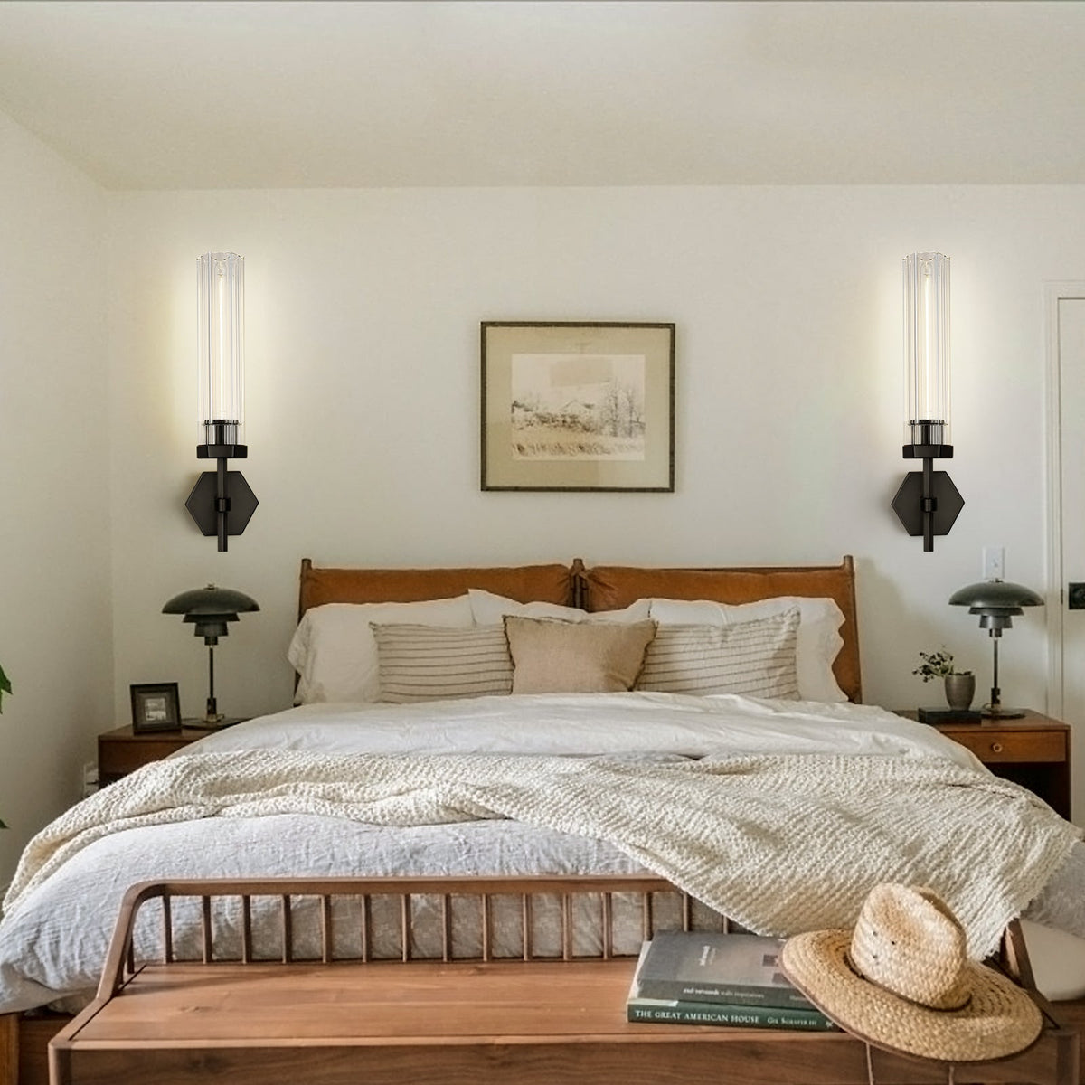 Lamport Hexagonal Double Wall Sconce