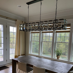 Harluxe Crystal Rectangle Chandelier 62"
