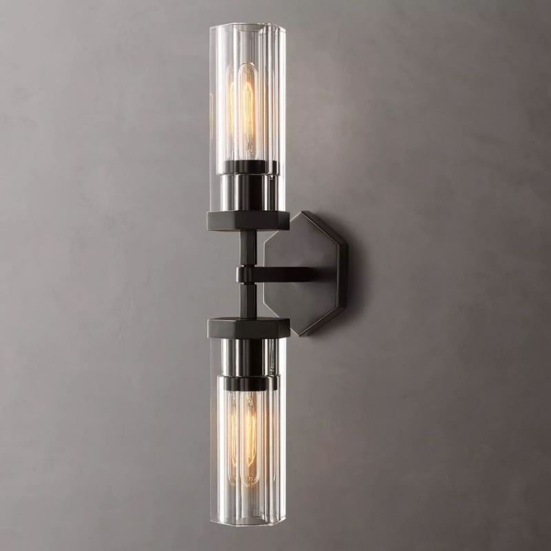 Lamport Hexagonal Double Wall Sconce