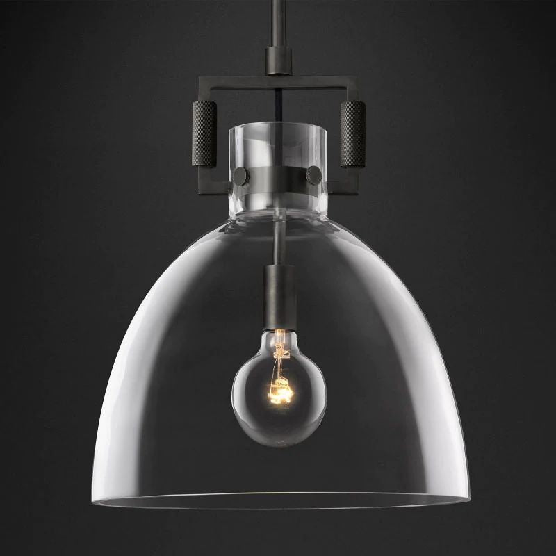 Machery Glass Cloche Pendant Light
