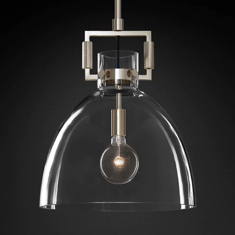 Machery Glass Cloche Pendant Light