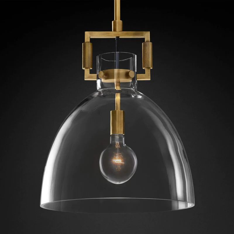 Machery Glass Cloche Pendant Light