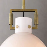 Machery Milk Glass Cloche Pendant Light