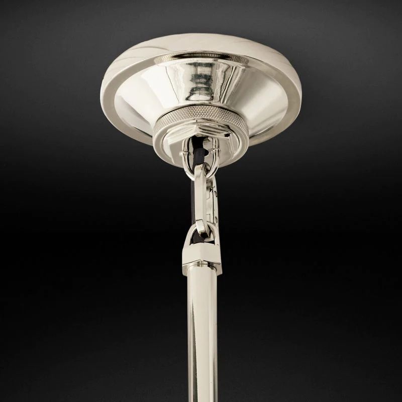 Machery Milk Glass Cloche Pendant Light