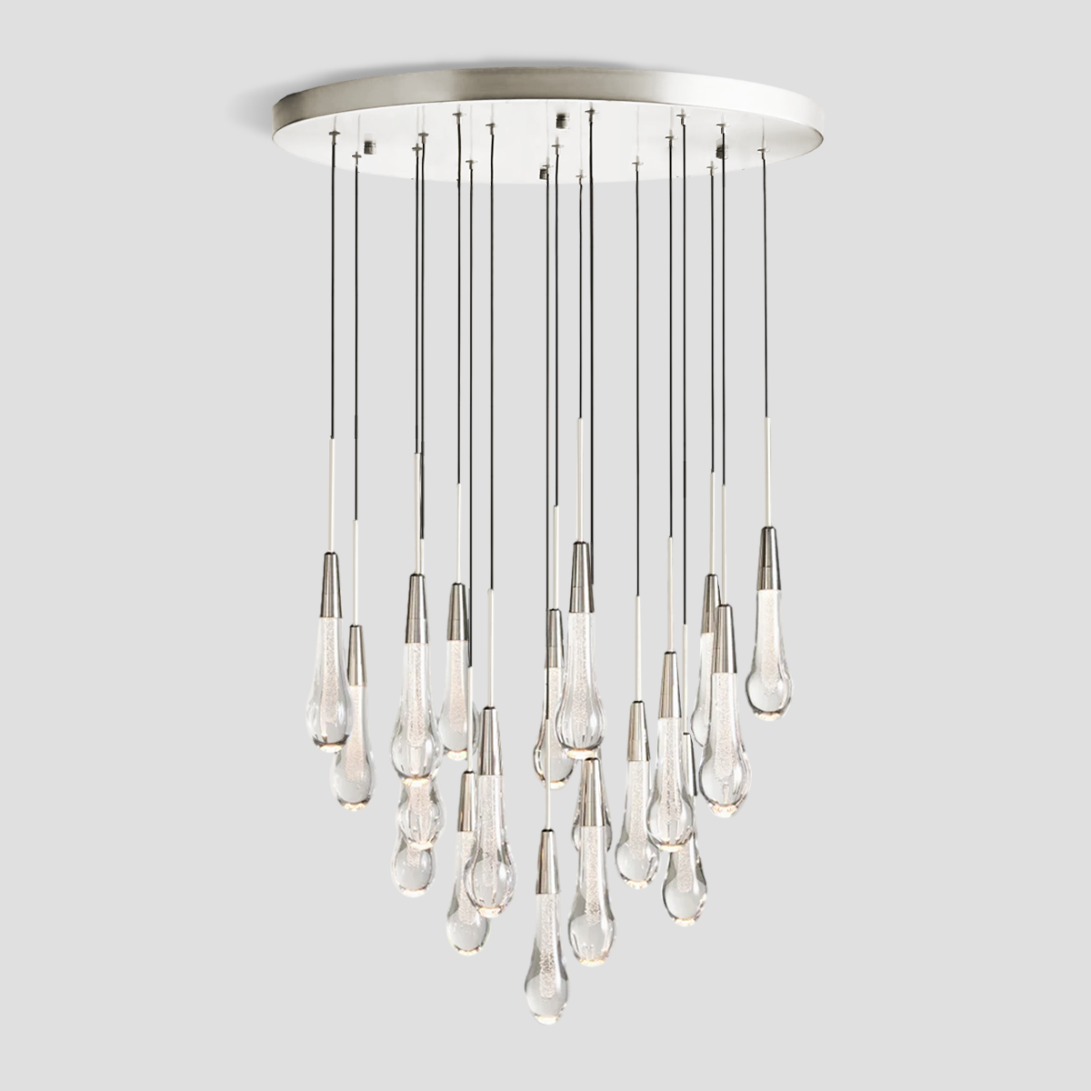 Soltaire Raindrop Round Chandelier