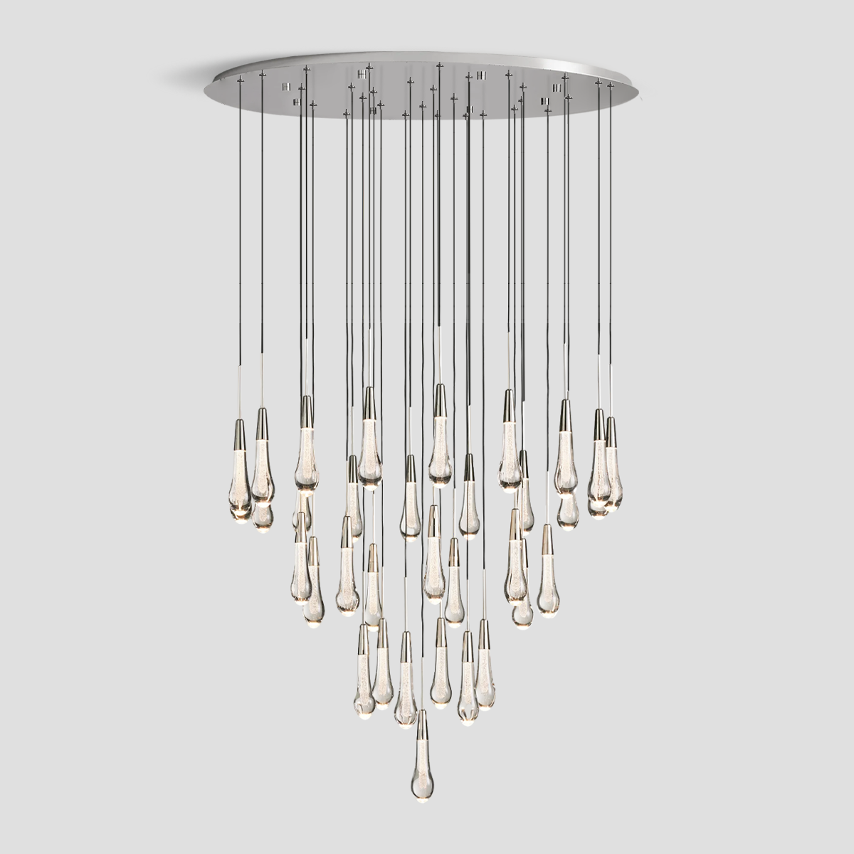 Soltaire Raindrop Round Chandelier