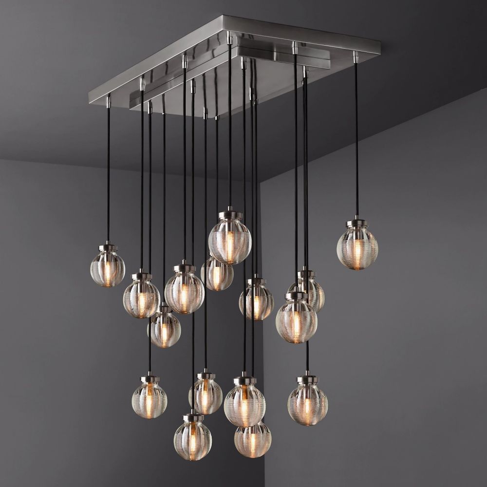 Pevaris Rectangle Chandelier 36"