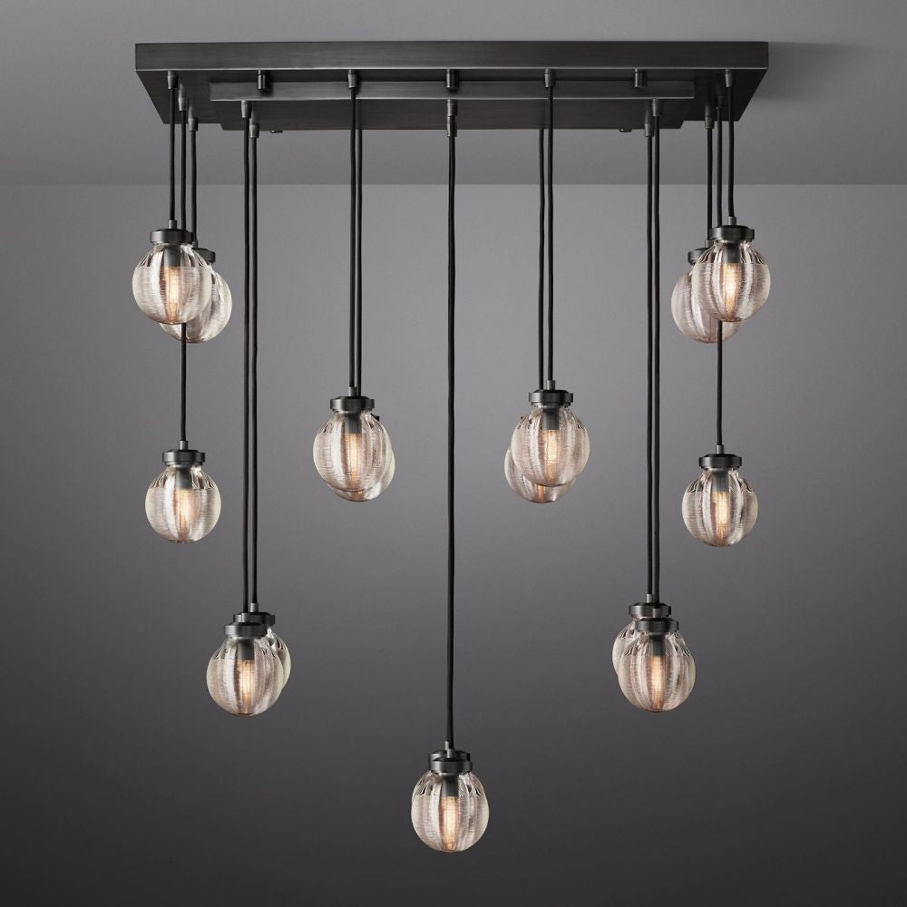 Pevaris Rectangle Chandelier 36"