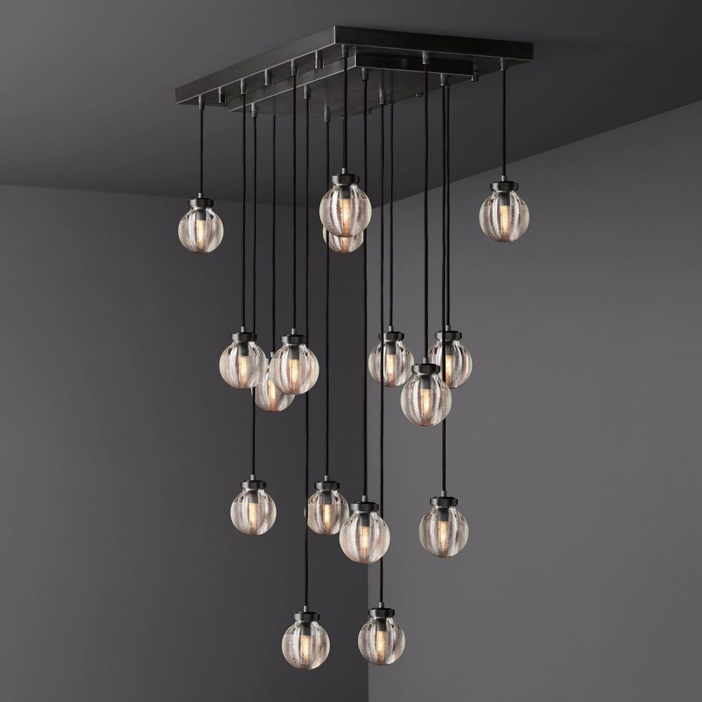 Pevaris Rectangle Chandelier 36"