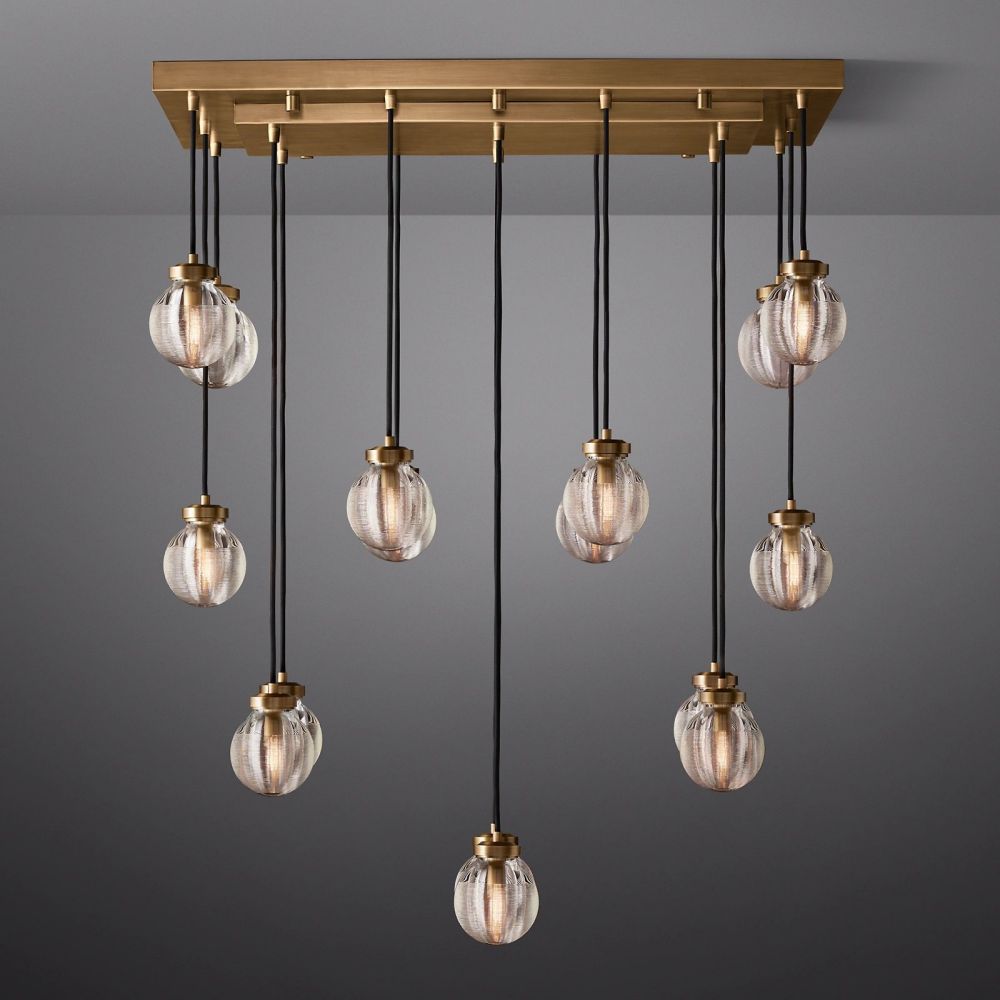 Pevaris Rectangle Chandelier 36"