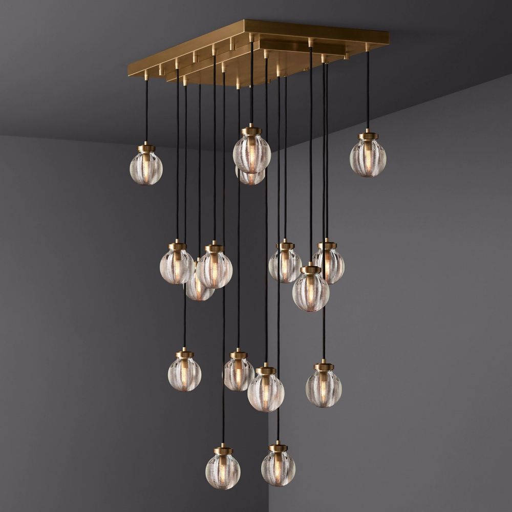 Pevaris Rectangle Chandelier 36"